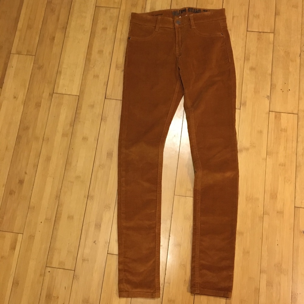 70s Vibes Amber Color Corduroys